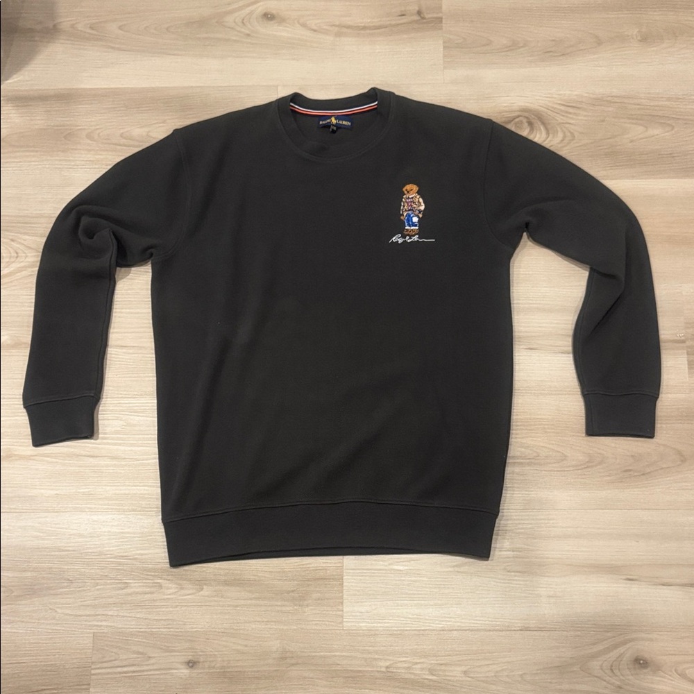 Ralph Lauren with embroidered bear Men's XXL Grey Sweater